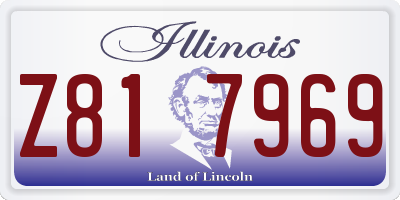 IL license plate Z817969