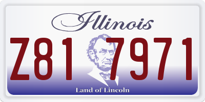 IL license plate Z817971