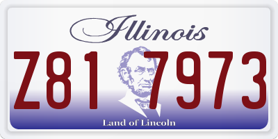 IL license plate Z817973
