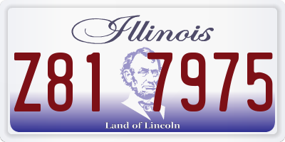 IL license plate Z817975