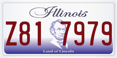 IL license plate Z817979