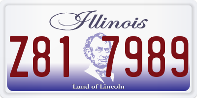 IL license plate Z817989
