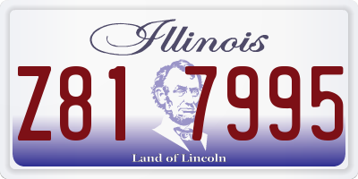 IL license plate Z817995