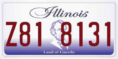 IL license plate Z818131