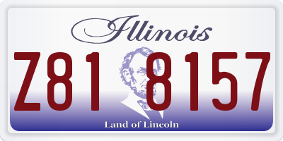 IL license plate Z818157