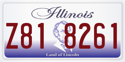 IL license plate Z818261