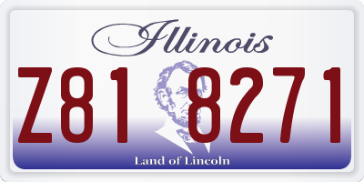 IL license plate Z818271