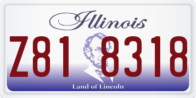 IL license plate Z818318