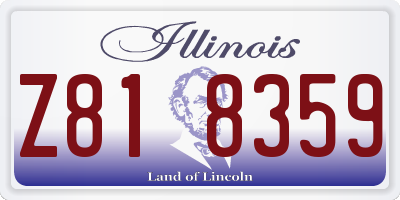 IL license plate Z818359