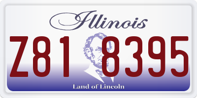 IL license plate Z818395