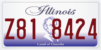 IL license plate Z818424