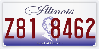 IL license plate Z818462