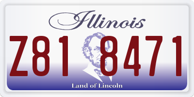 IL license plate Z818471