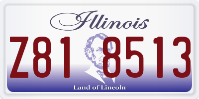 IL license plate Z818513