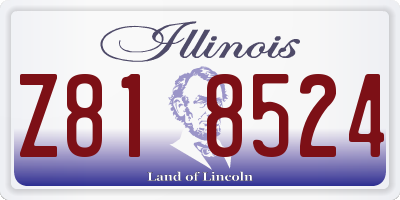 IL license plate Z818524
