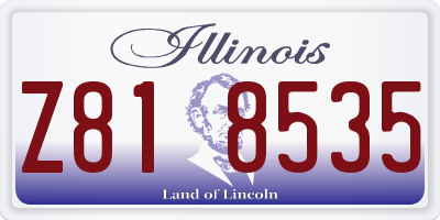 IL license plate Z818535