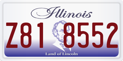 IL license plate Z818552