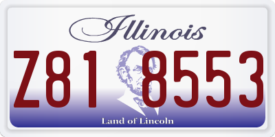 IL license plate Z818553