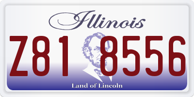 IL license plate Z818556