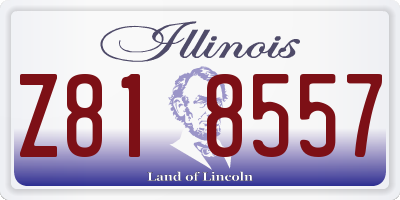 IL license plate Z818557