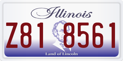 IL license plate Z818561