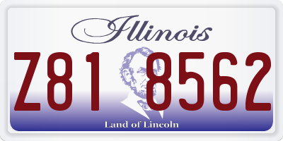 IL license plate Z818562