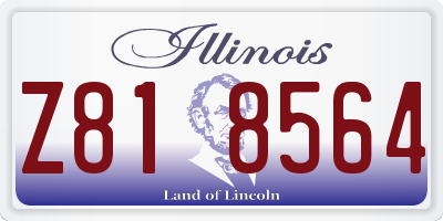 IL license plate Z818564