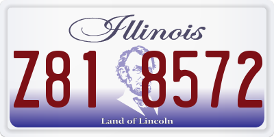 IL license plate Z818572