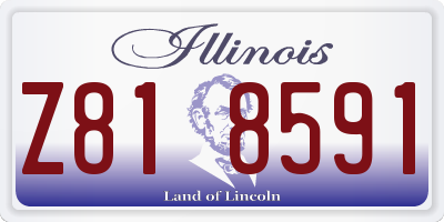 IL license plate Z818591