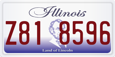 IL license plate Z818596