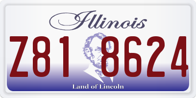 IL license plate Z818624