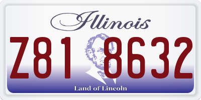 IL license plate Z818632