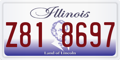 IL license plate Z818697