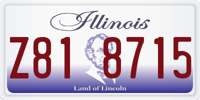 IL license plate Z818715