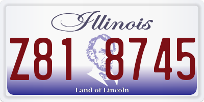 IL license plate Z818745