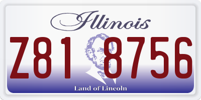 IL license plate Z818756