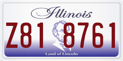 IL license plate Z818761