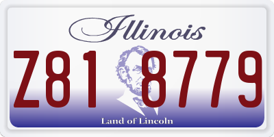 IL license plate Z818779