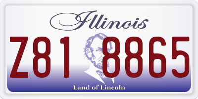 IL license plate Z818865