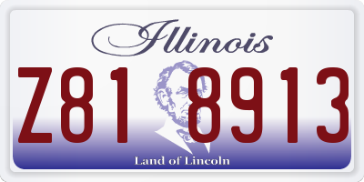 IL license plate Z818913
