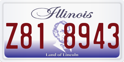 IL license plate Z818943