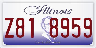 IL license plate Z818959