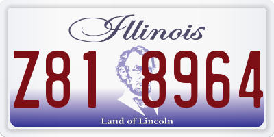 IL license plate Z818964