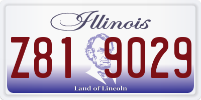 IL license plate Z819029