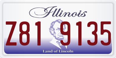 IL license plate Z819135