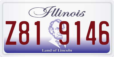 IL license plate Z819146