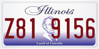 IL license plate Z819156