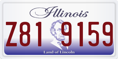 IL license plate Z819159