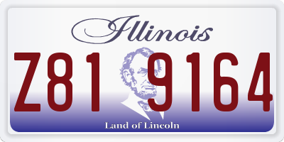IL license plate Z819164