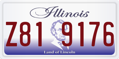 IL license plate Z819176